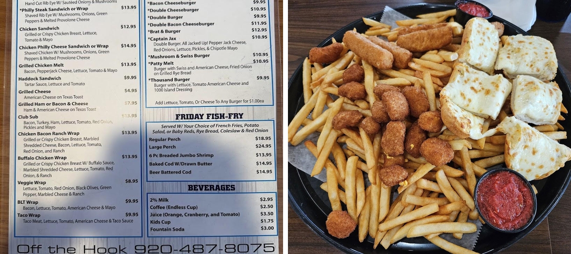 Off The Hook Bar-n-Grill Menu