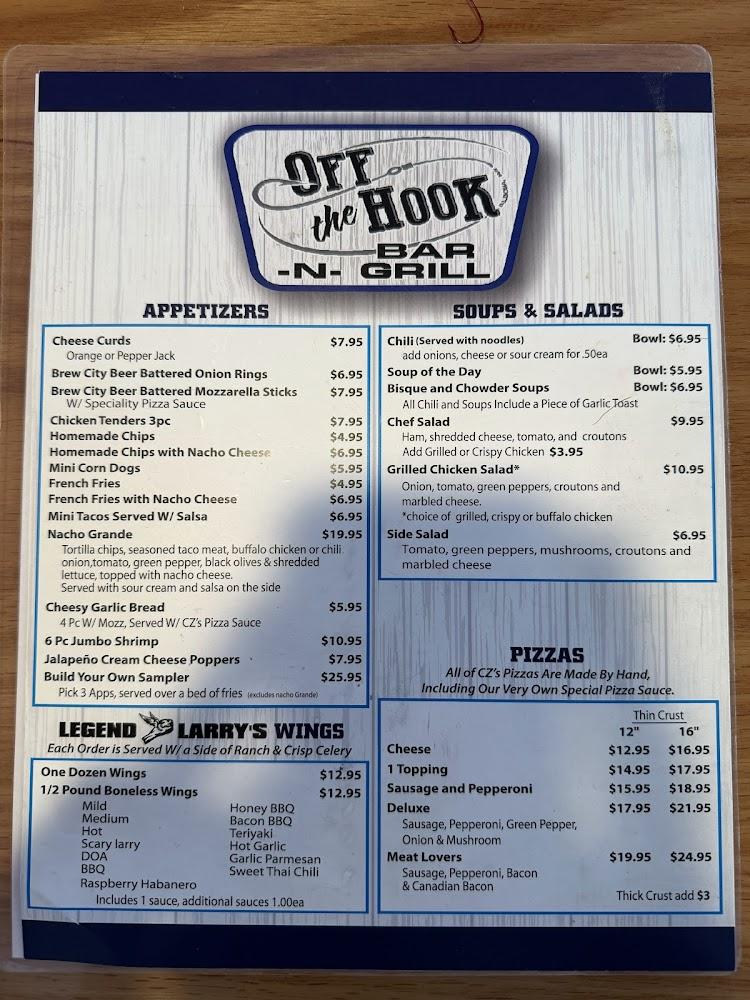 Off The Hook Bar-n-Grill Menu image 2